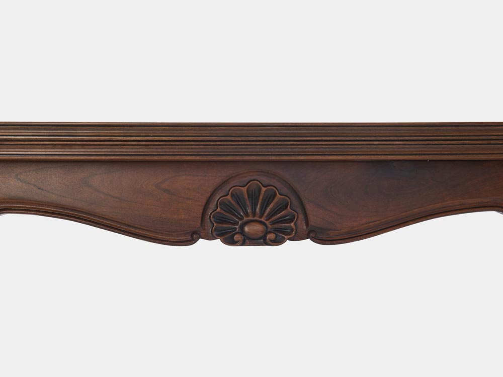 French Accent French Louis XV style extension dining table walnut 350 feature detail