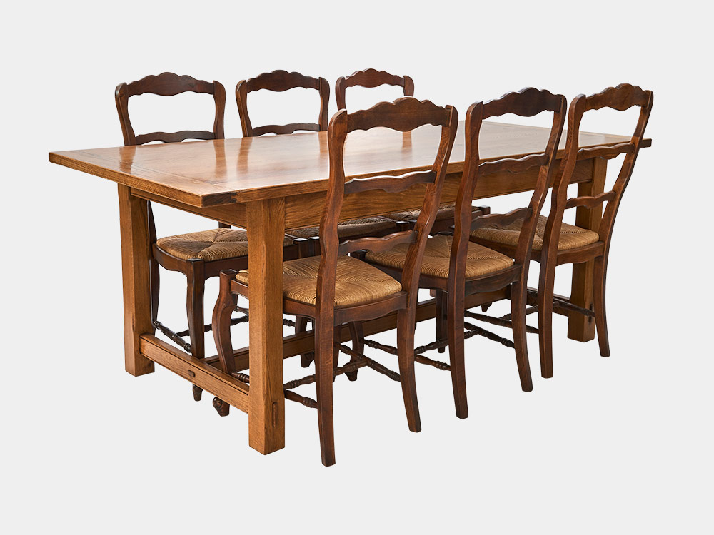 French Accent Loire Dining Table with chairs