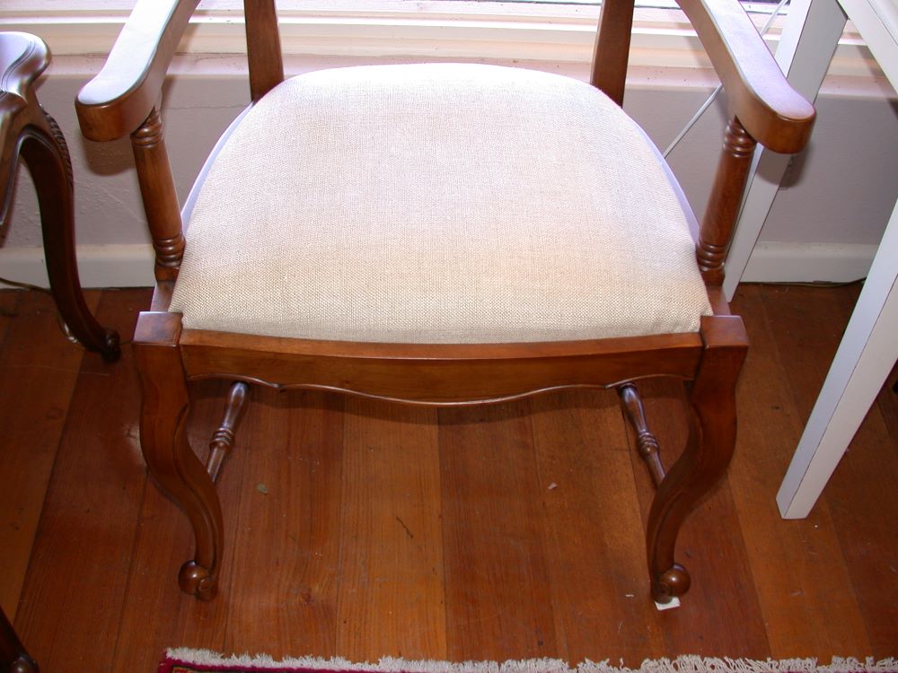 French-Accent-French-provincial-style-Lyon-Armchair-ladder-back-linen-seat-seat